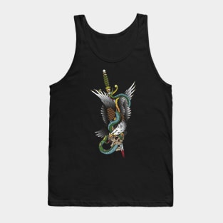 Tattoo Eagle and Snake Tank Top